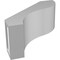Ekena Millwork 5-in. W x 12-in. D x 12-in. H Geneva Architectural Grade PVC Knee Brace BRCP05X12X12GNV - alternate 3
